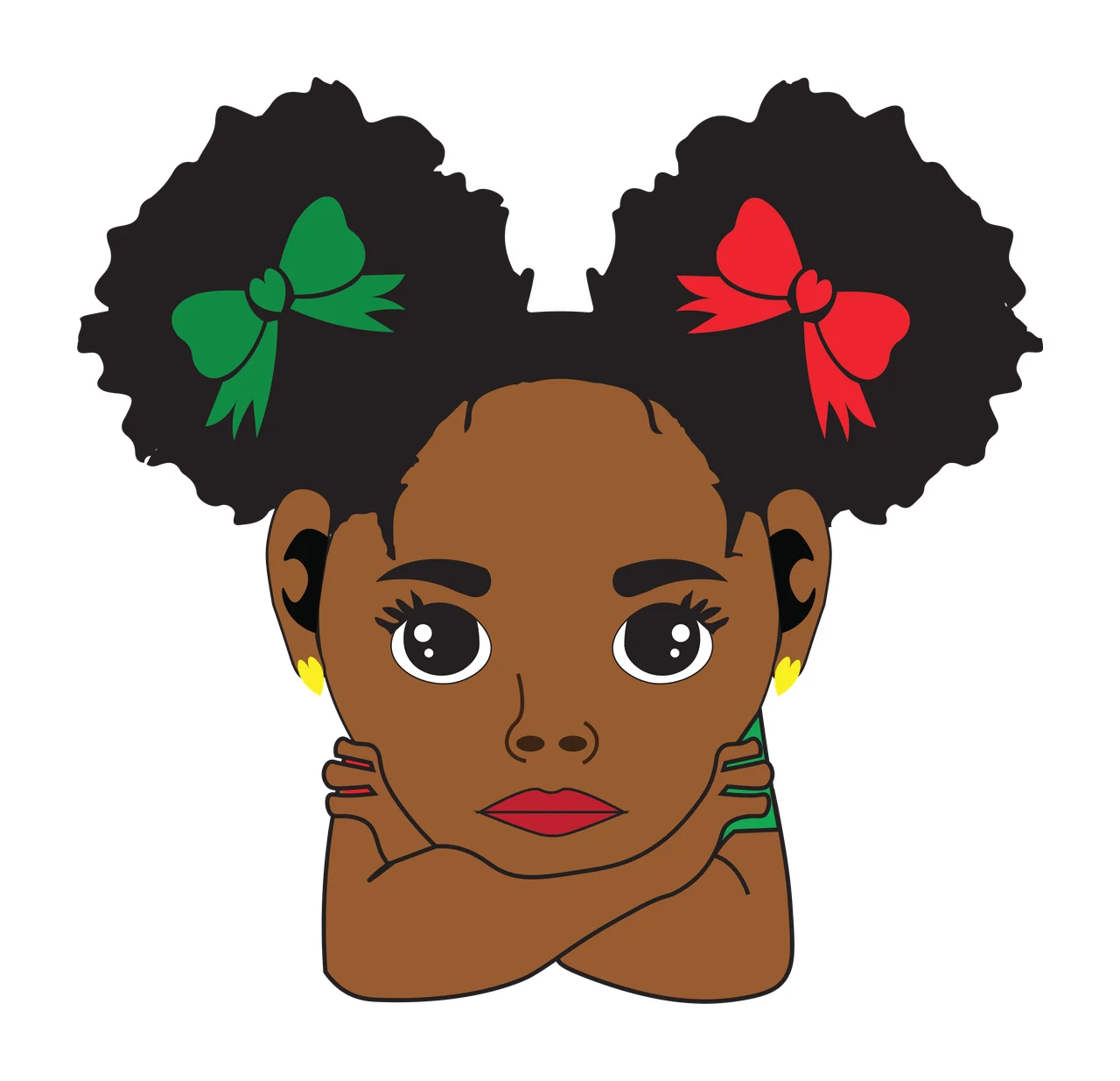 Black Silhouette Of Child Head standing hair plain person