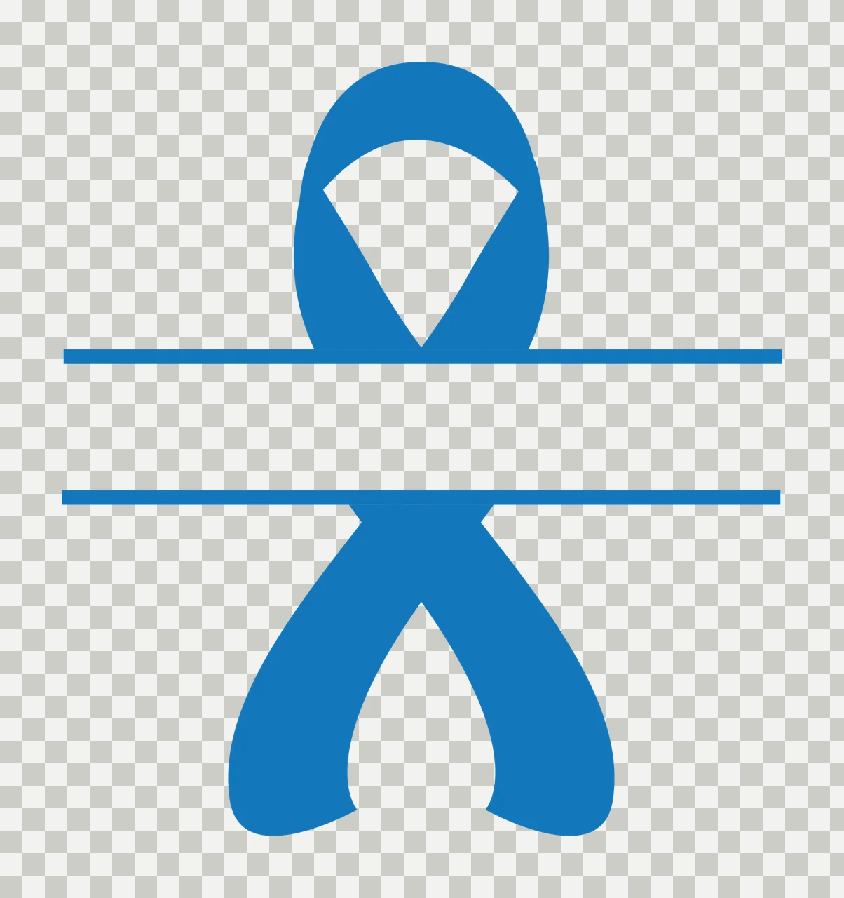 Ribbon Awareness Cut With Gap And Minimalist transparency and detail preview thumbnail