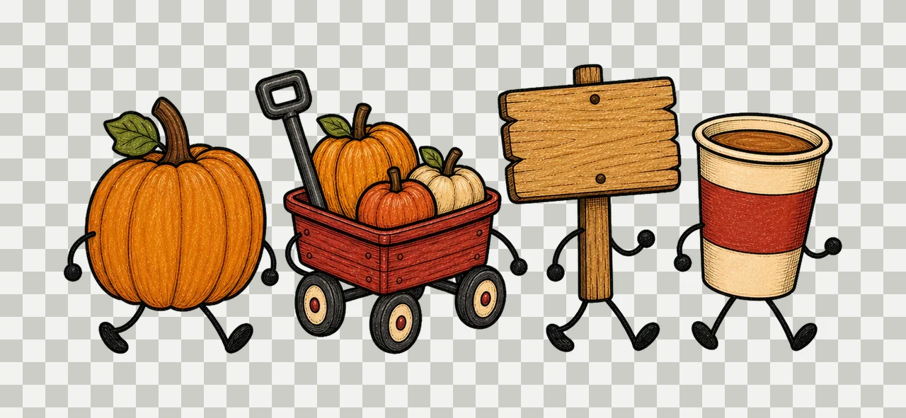 pumpkin patch 01 walking lineup sublimation instant shirt transparency and detail preview thumbnail