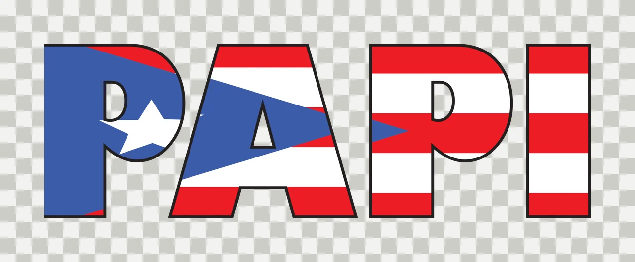 Papi Bold Capital Letter Text P A I typography black white transparency and detail preview thumbnail