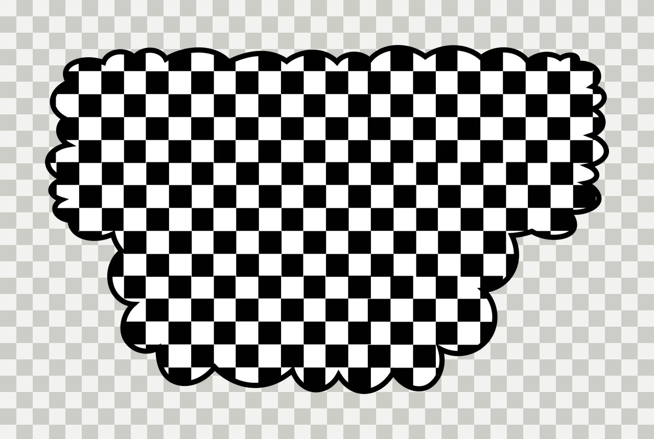 Frame Dalmatian Race Font Doodle Character 02 racing checkered flag transparency and detail preview thumbnail