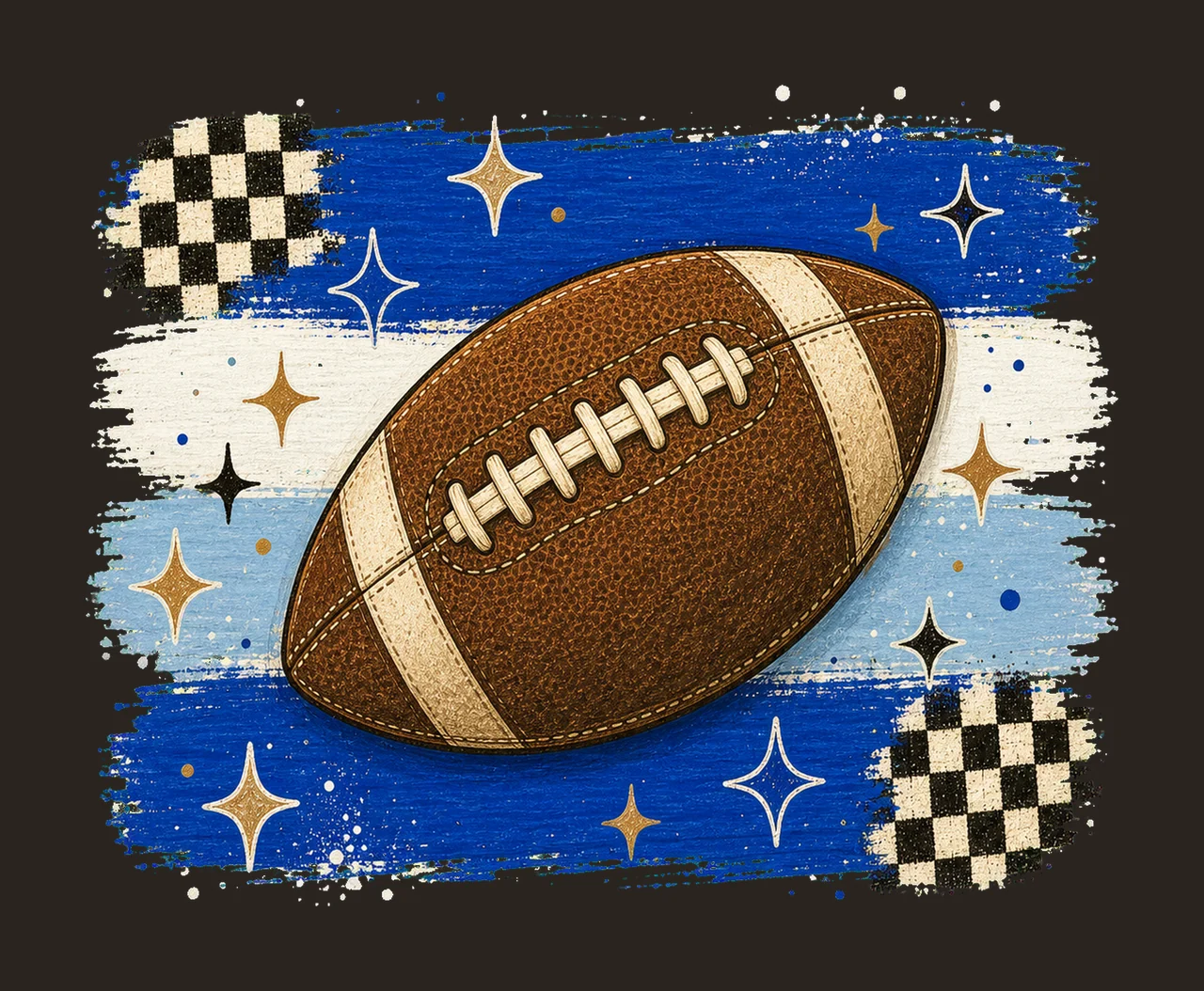 Football Stripes Preppy Shirt Design Trendy Variation D contrast preview thumbnail