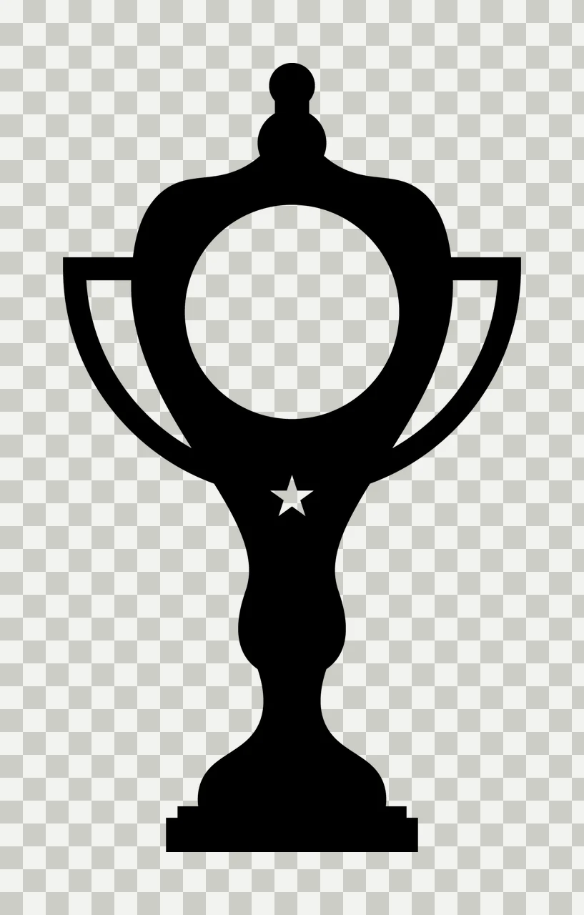 Can Glass Wrap Trophy Containing Circle And Star transparency and detail preview thumbnail