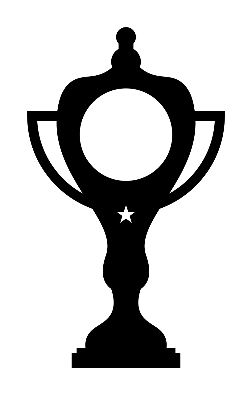 Can Glass Wrap Trophy Containing Circle And Star