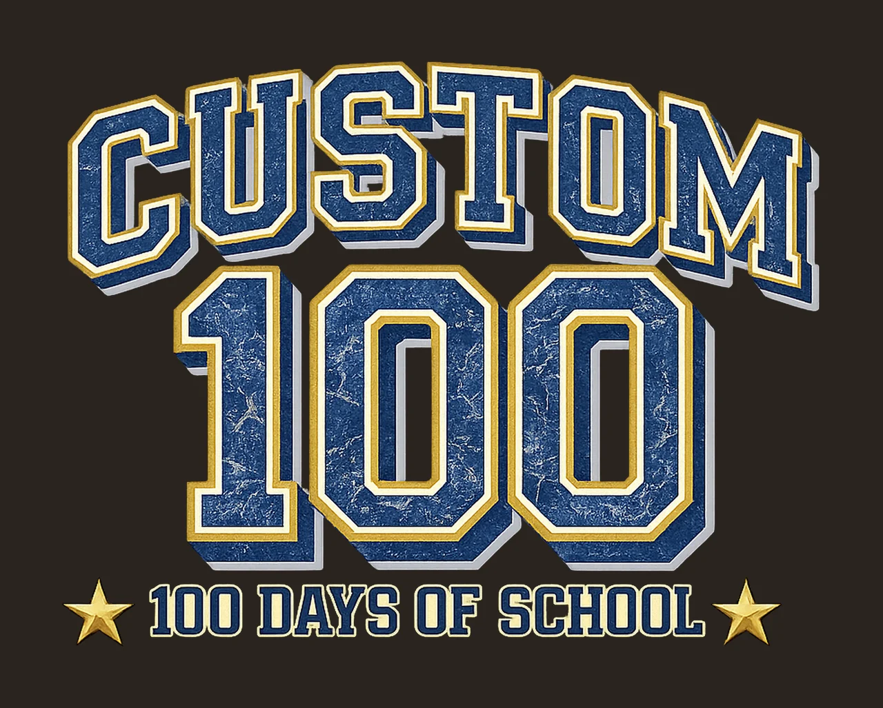 Custom varsity jersey 100 days of school distressed teacher contrast preview thumbnail