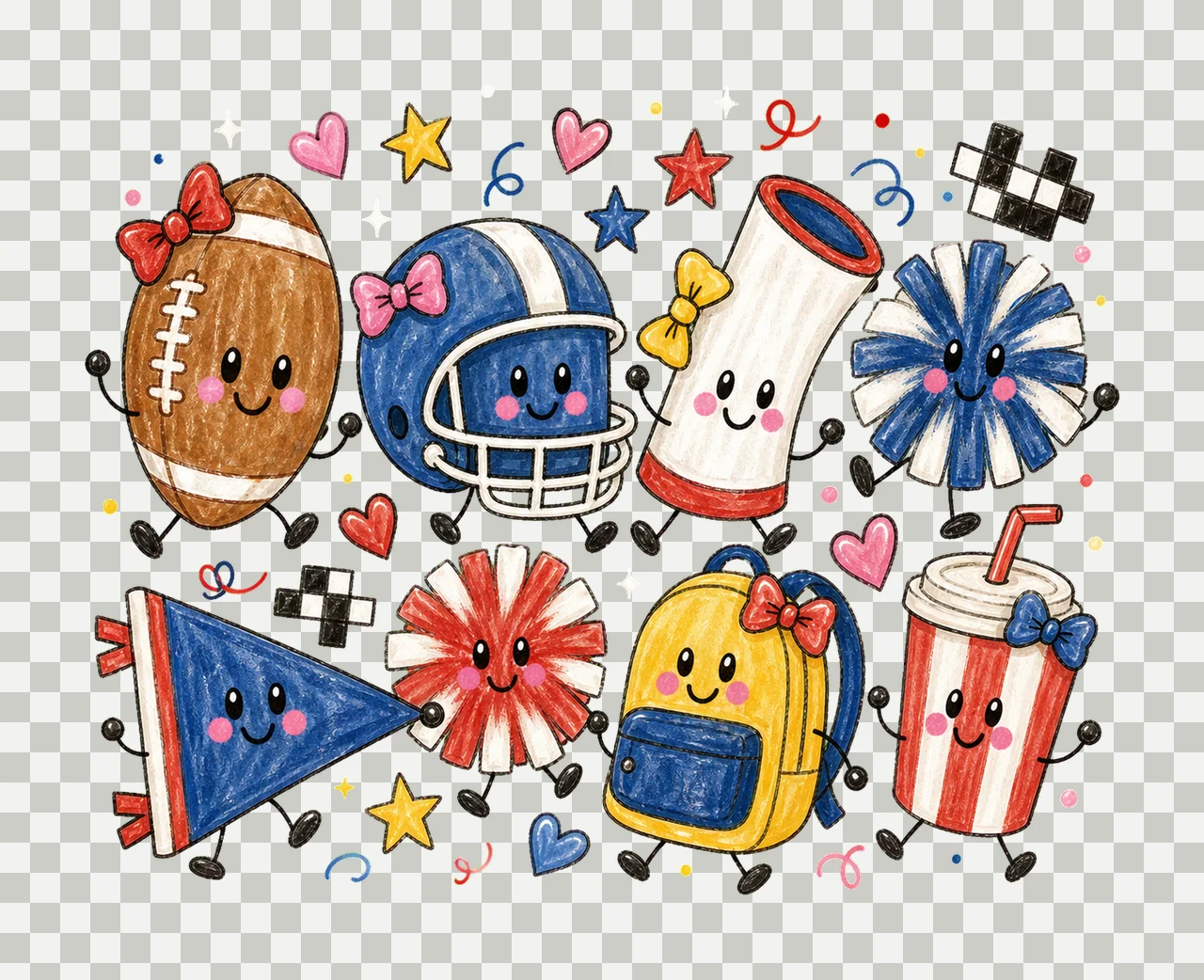 college football generic 04 cozy crayon sublimation instant transparency and detail preview thumbnail