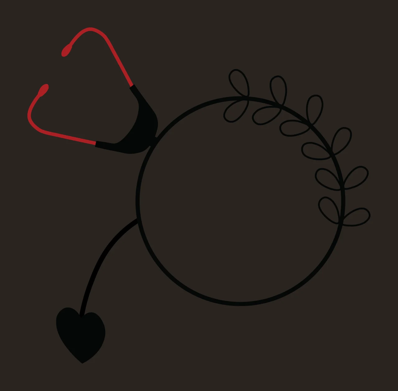 Nurse Monogram Character 03 nursing healthcare medical scrubs contrast preview thumbnail