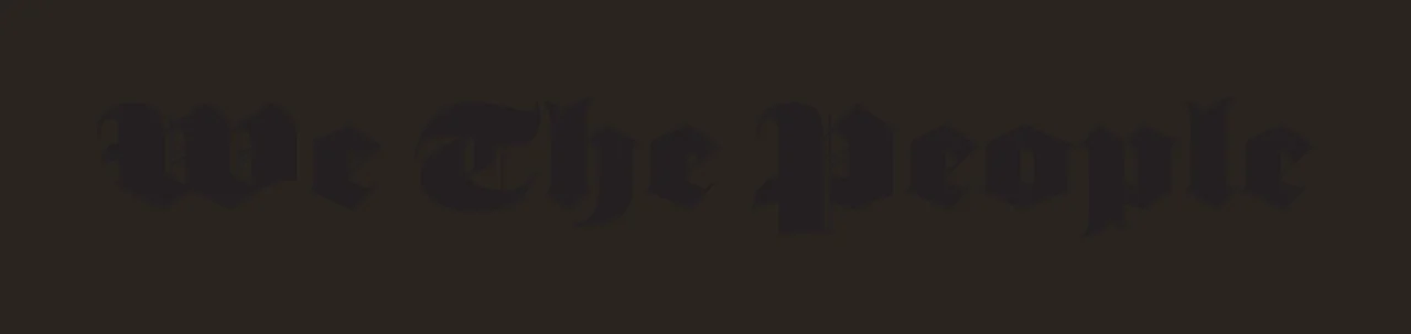 We The People Text In An Old English stationary letters gothic contrast preview thumbnail