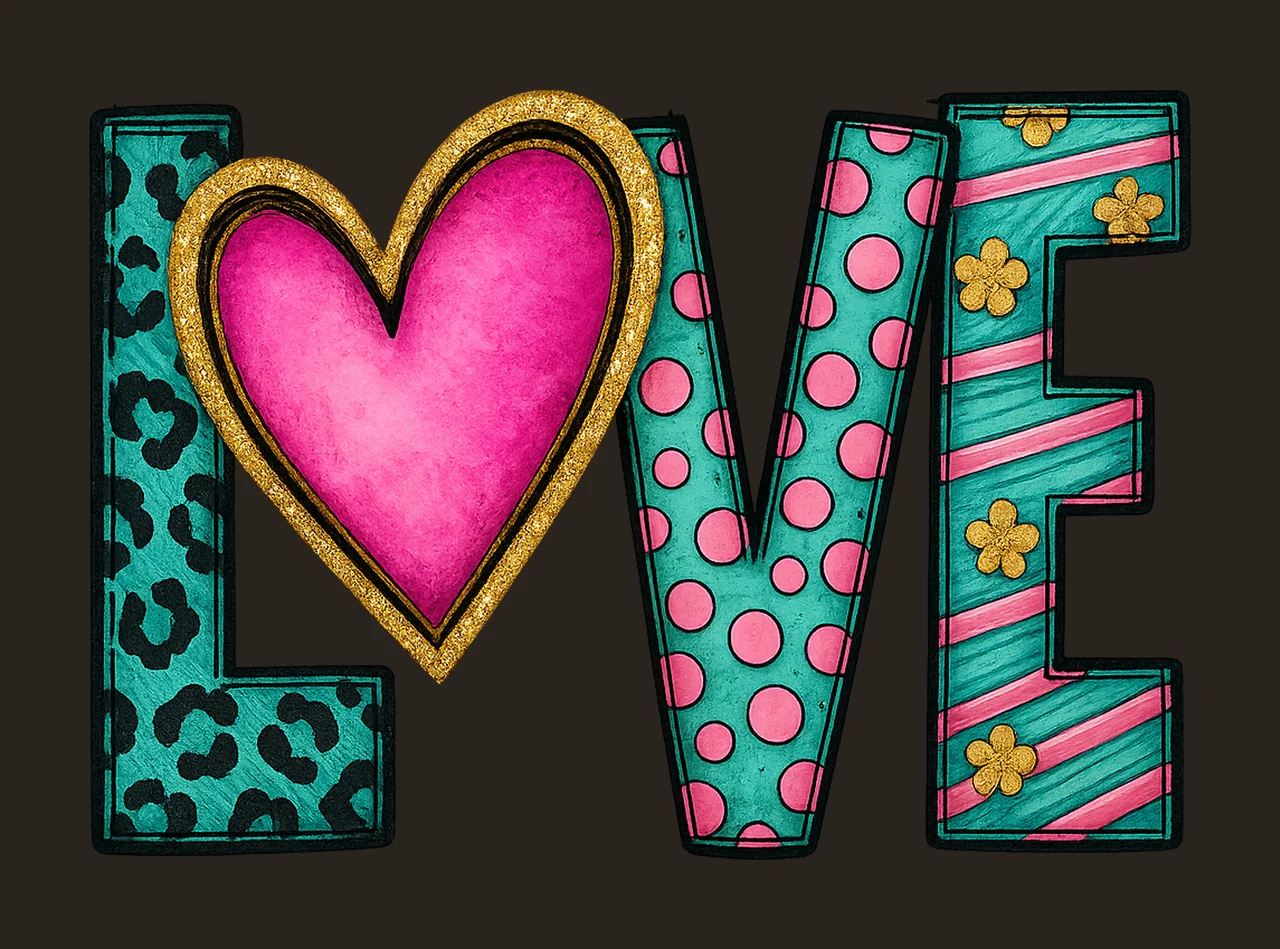 Valentines Retro Valentine Design Funny Quotes Pink contrast preview thumbnail