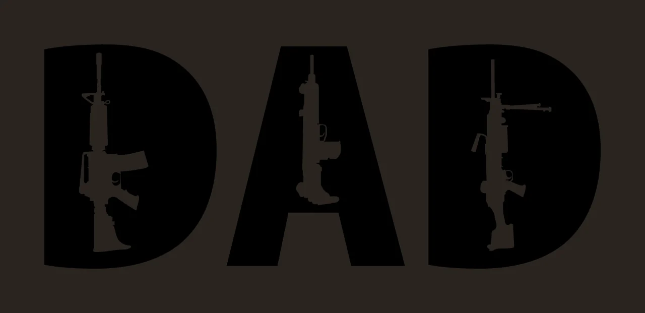 Dad Guns Text Conveying Message contrast preview thumbnail