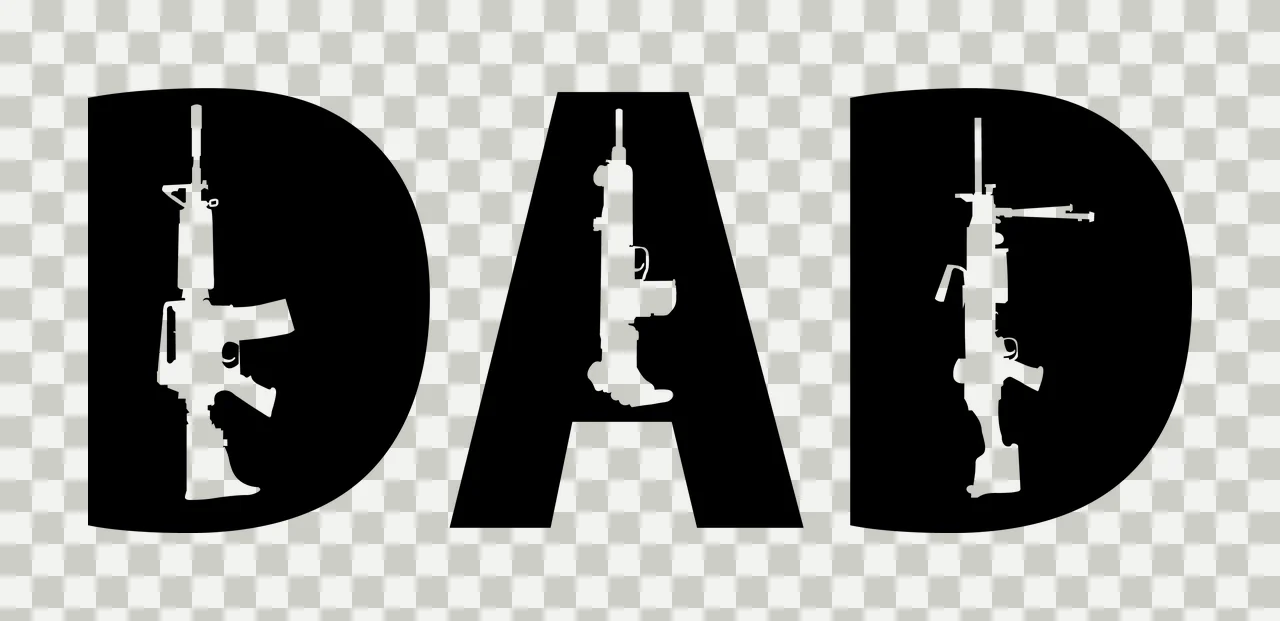 Dad Guns Text Conveying Message transparency and detail preview thumbnail