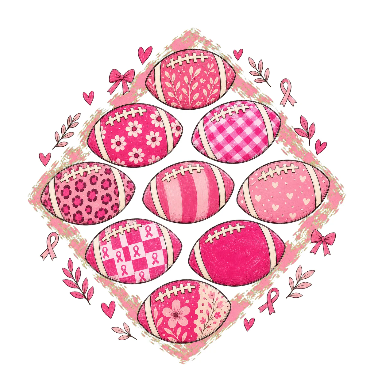 In October We Wear Pink Breast Cancer Breast Variation B