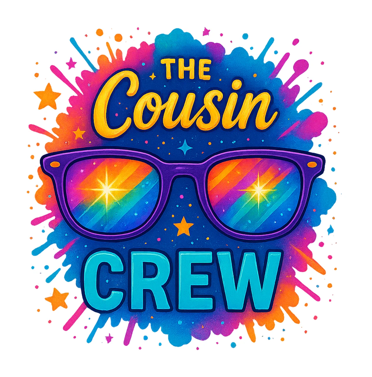 cousin crew colorful cousin shirt design family cruise