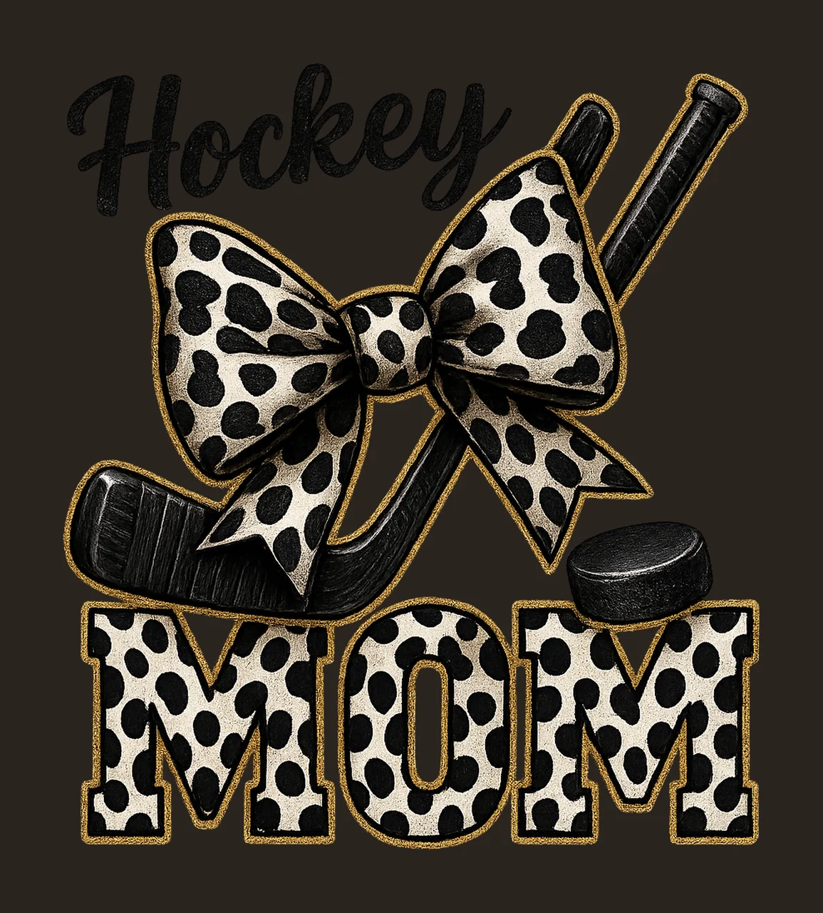 Hockey Mom Mother Day Design Glitter Hockey Team Sport Mom contrast preview thumbnail