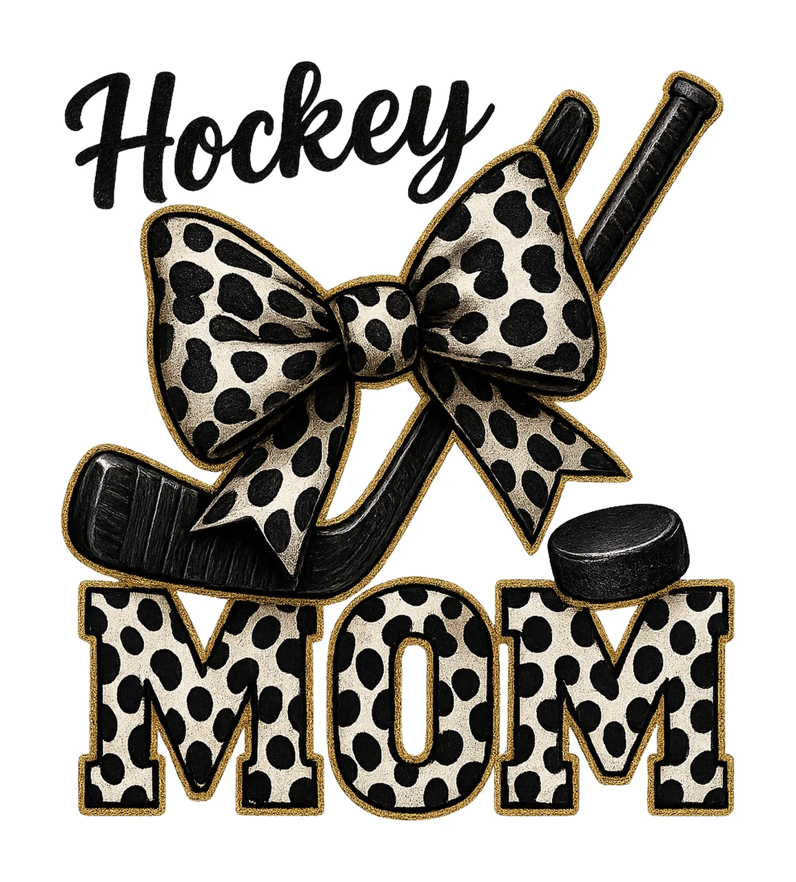 Hockey Mom Mother Day Design Glitter Hockey Team Sport Mom