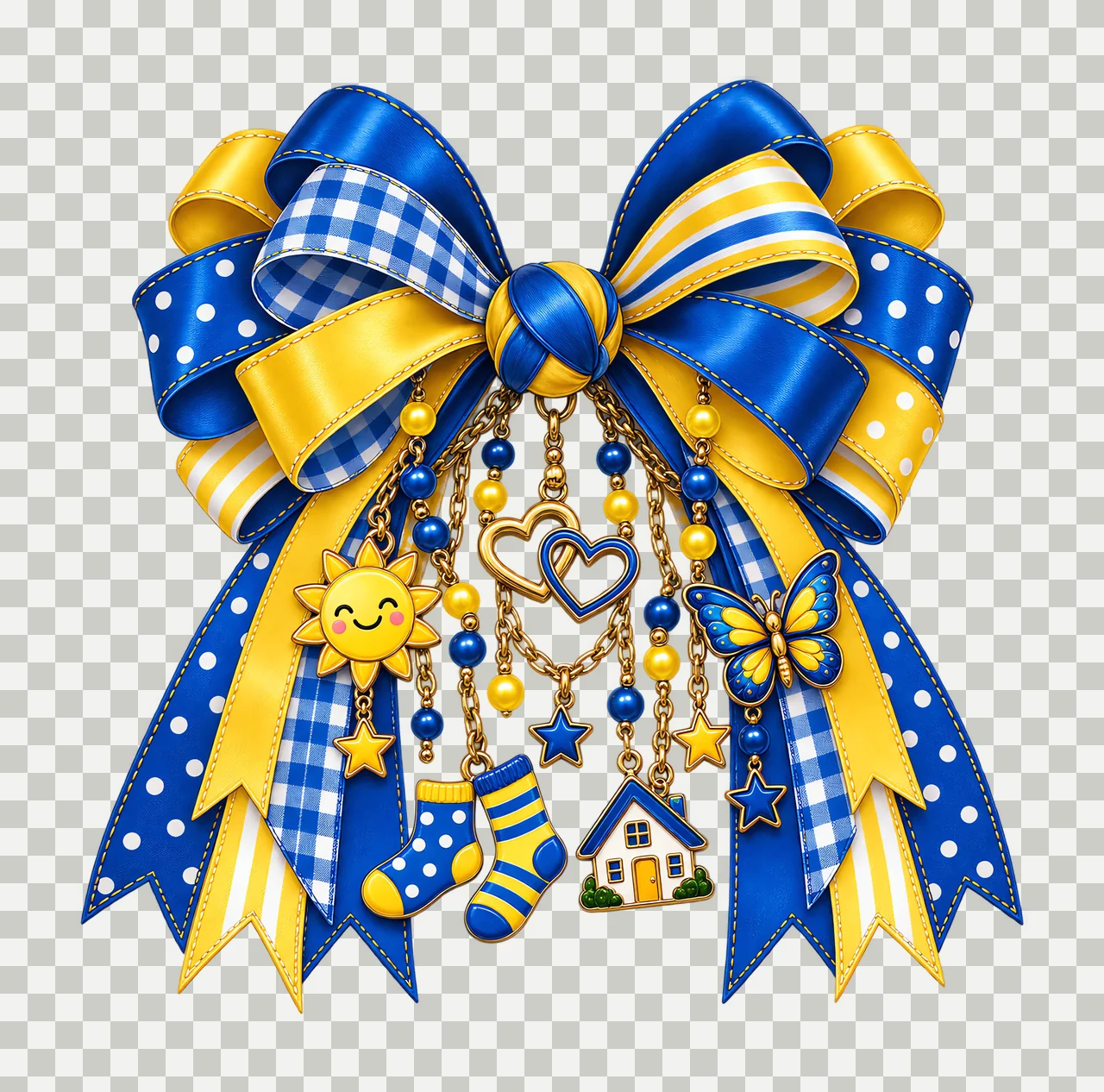 Down Syndrome Awareness PNG, Blue Yellow Sun and Mismatched Socks Coquette Bow, No Text Sublimation Clipart, Transparent Digital Download transparency and detail preview thumbnail