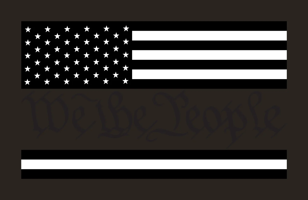 We The People Text Illustration horizontal lines typographic contrast preview thumbnail