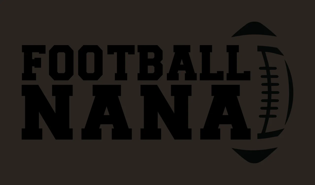 Football Nana And Text Logo Design contrast preview thumbnail