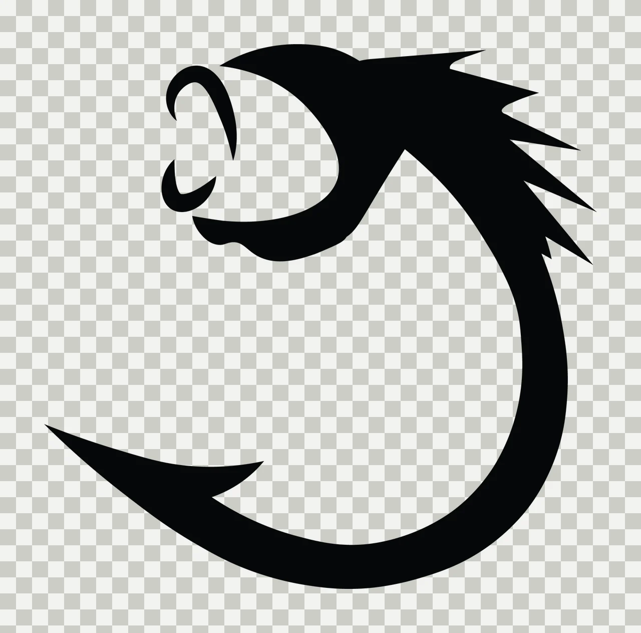 Can Glass Wrap Fish Hook Curving With Head transparency and detail preview thumbnail