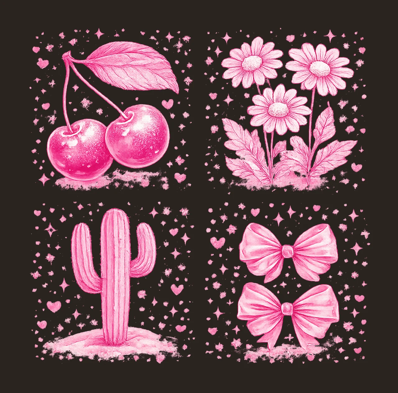 Trendy Cowgirl Cherry Coquette Leopard Pattern Western contrast preview thumbnail