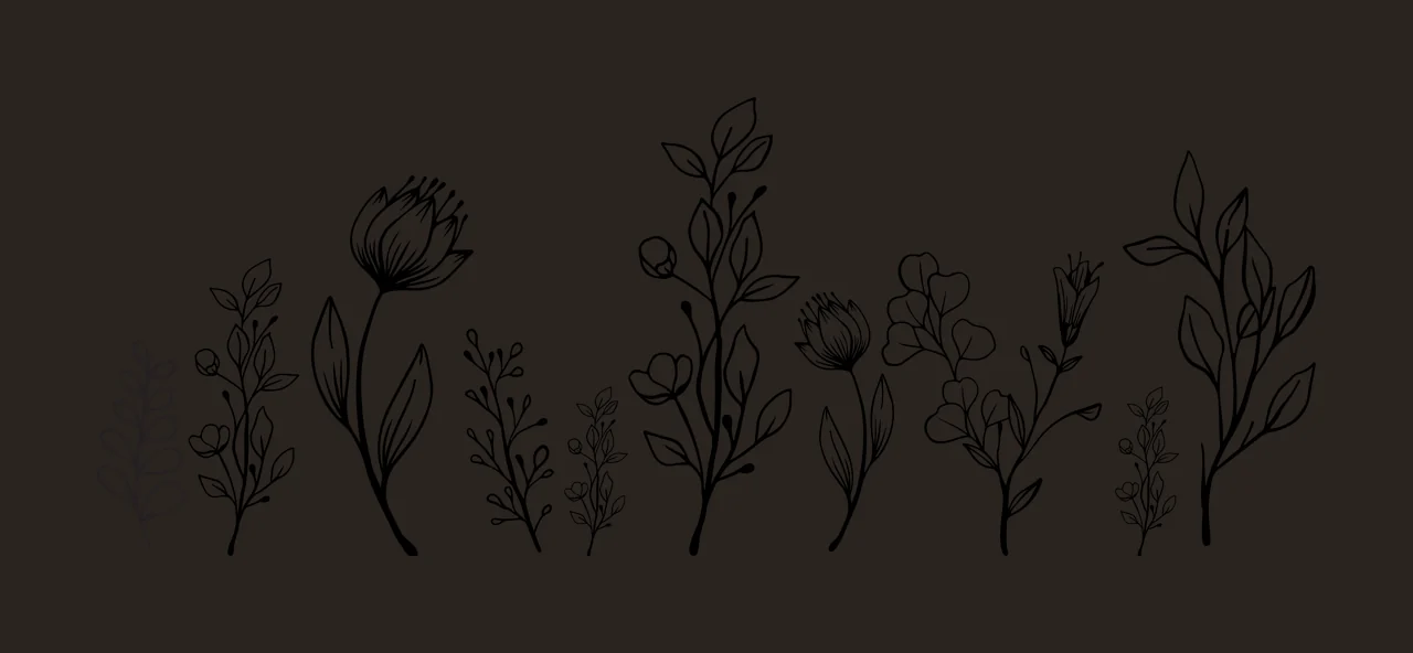 Can Glass Wrap Minimalist Floral Line Art Arrangement flowers and contrast preview thumbnail