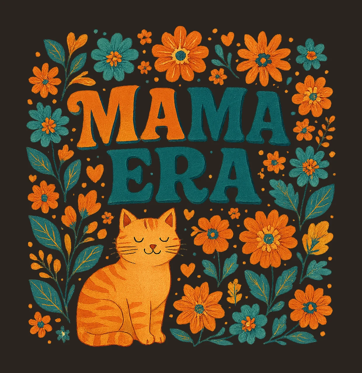 In My Mama Era Retro Sublimation Print First Time Mama contrast preview thumbnail
