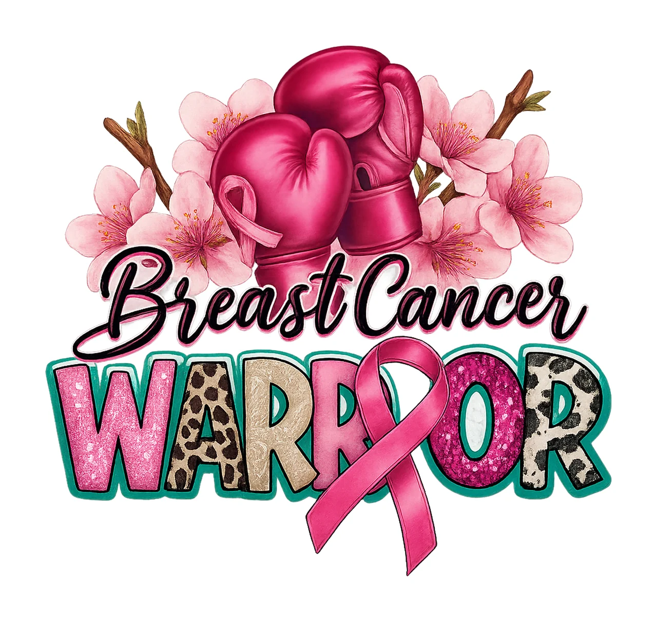 Breast Cancer warrior sublimation design Cancer Awareness