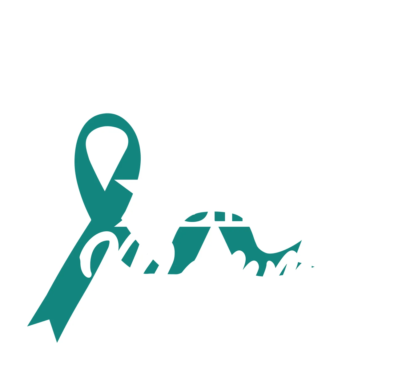 Ovarian Cancer awareness ribbon survivor hope support Variation