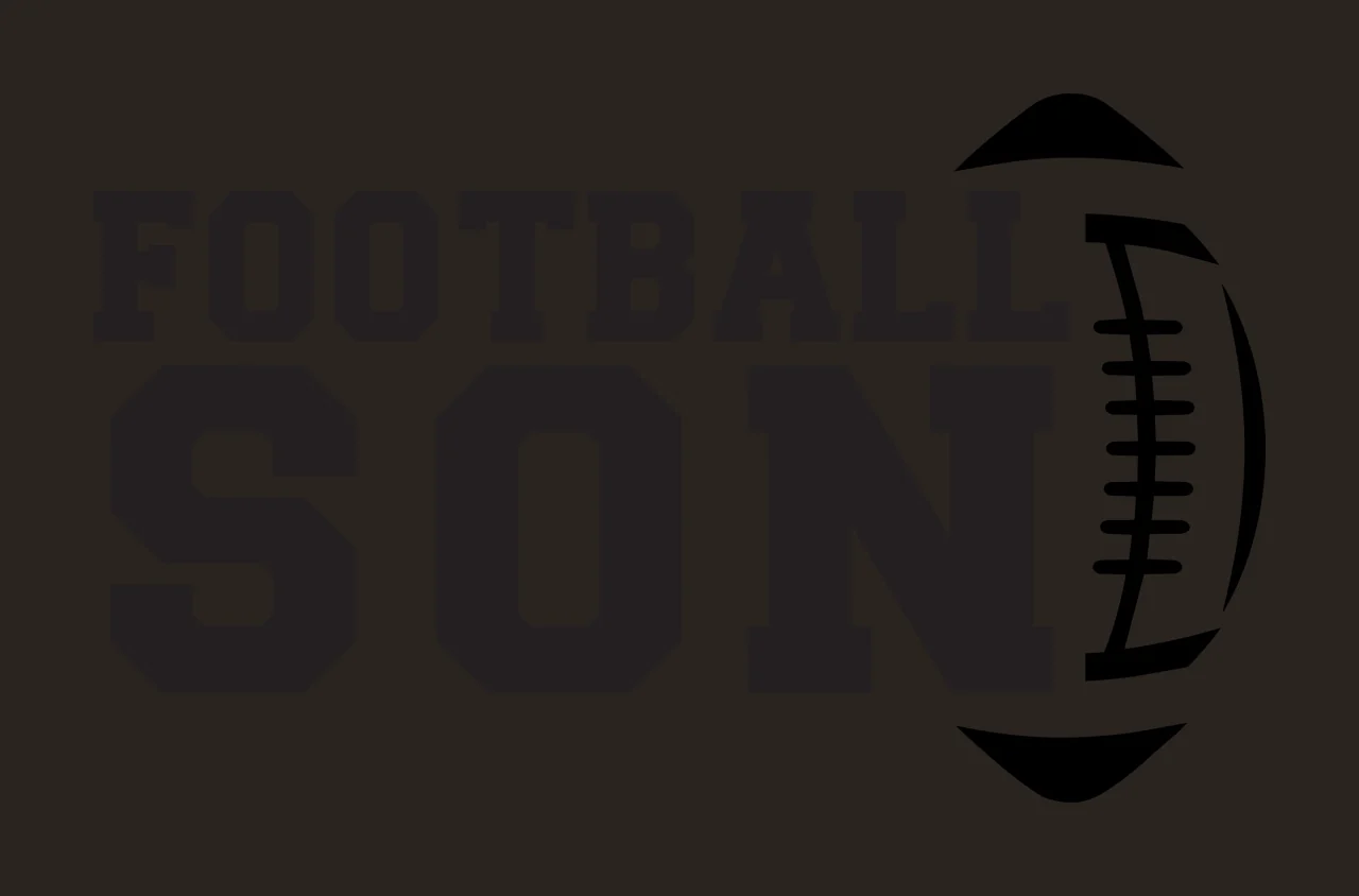 Football Son Text Graphic and black white plain typography contrast preview thumbnail