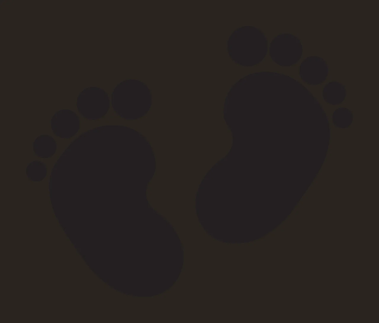 Feet Two Baby Footprint Silhouettes footprints toes silhouette contrast preview thumbnail