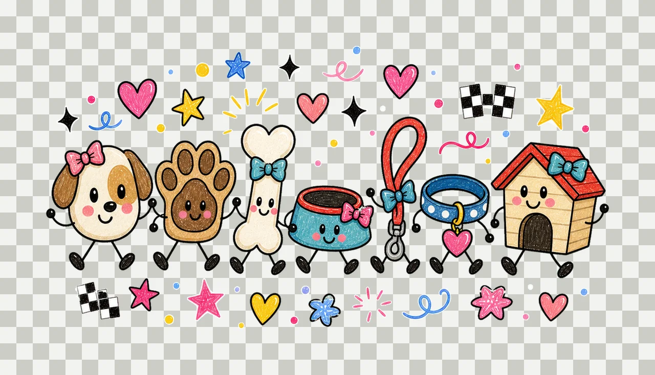 dog lover national dog day 01 walking lineup sublimation transparency and detail preview thumbnail