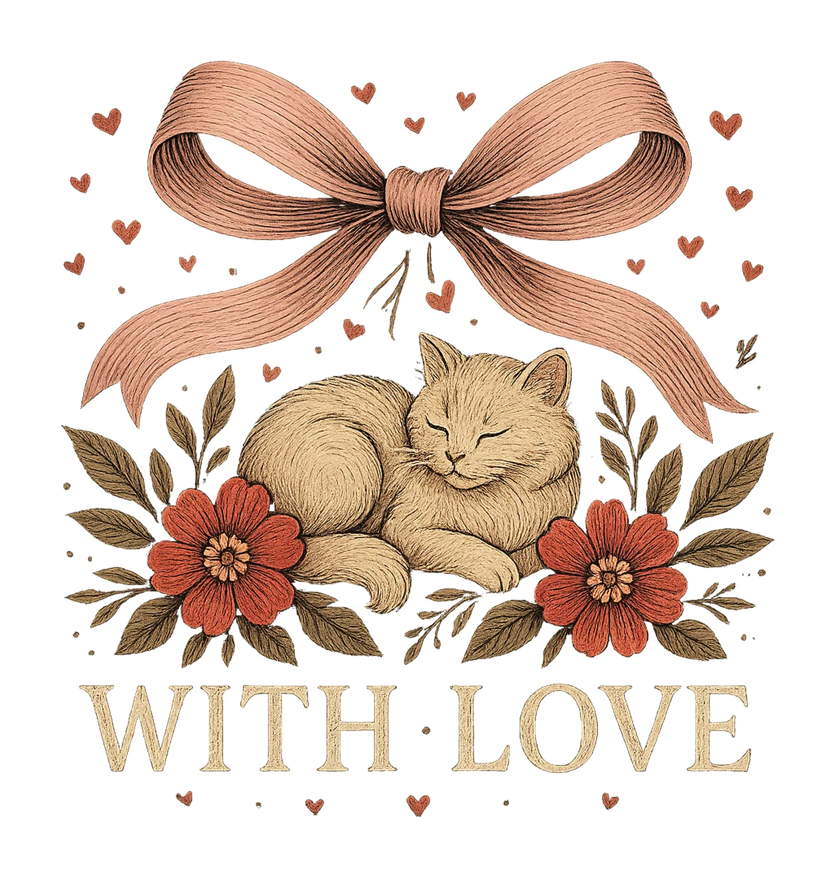 Coquette Bow Valentines Day XOXO Girly Retro Design Cute Bow