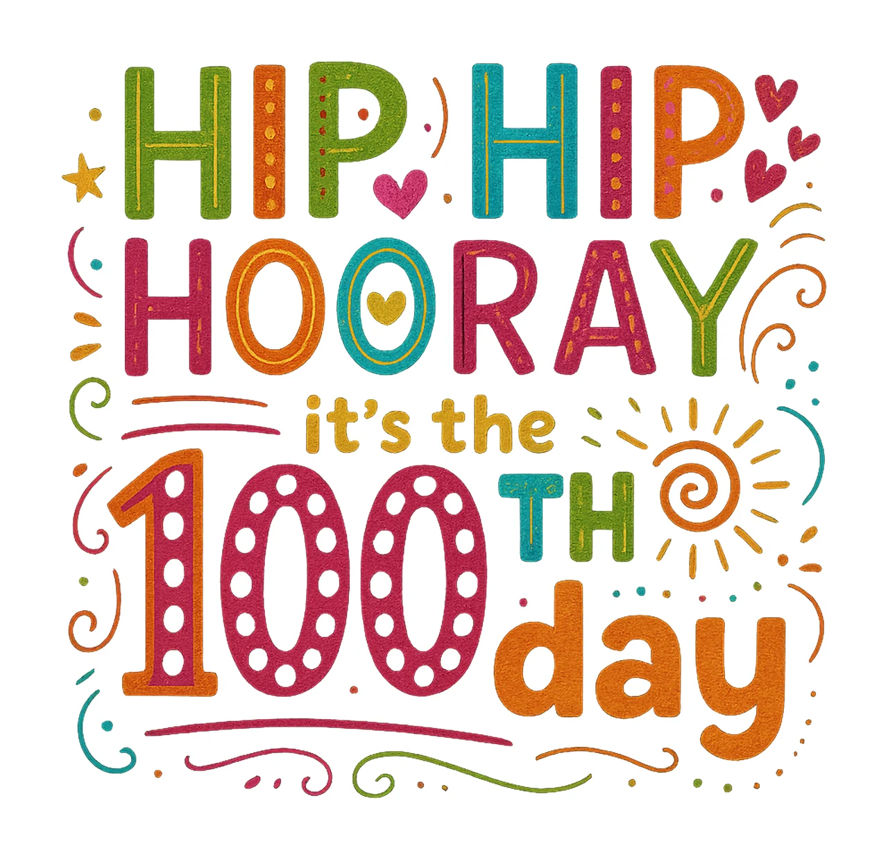 Hip Hooray 100th Day Funny School Shirt Design Teacher Gifts