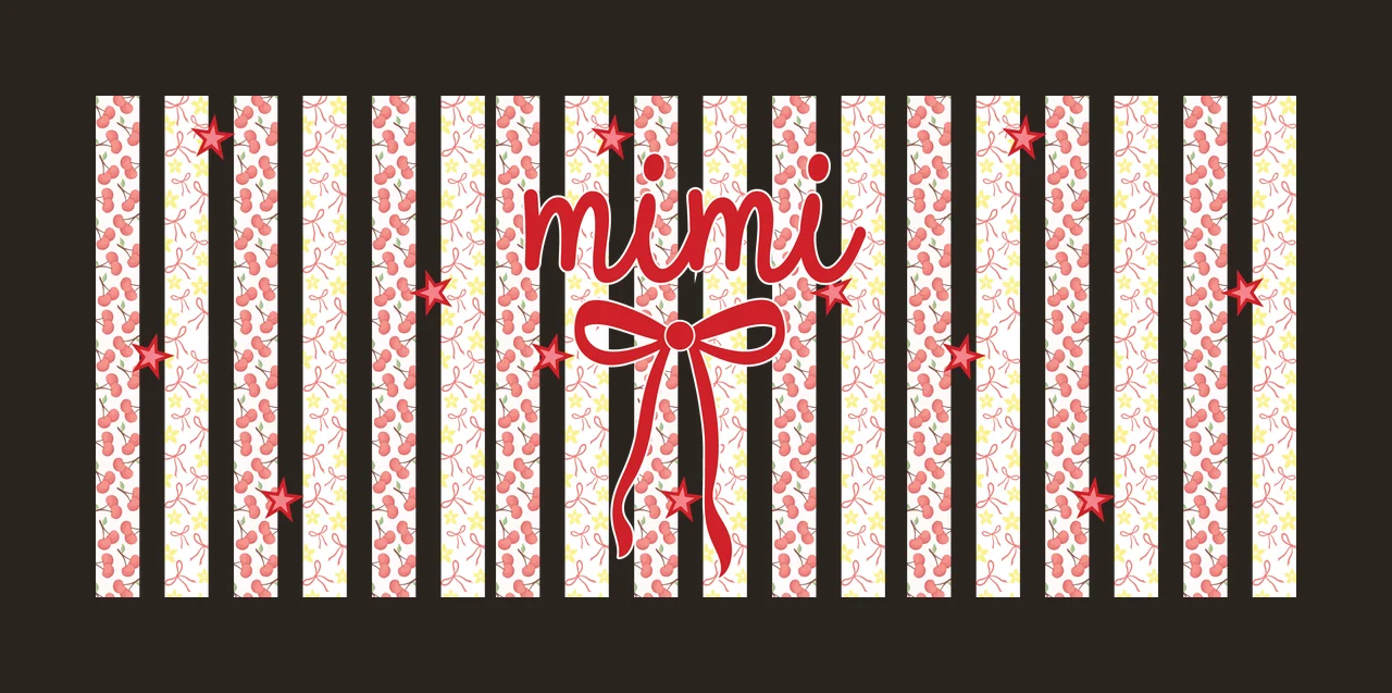 Can Glass Wrap Ribbon Bow On Striped Background stripe star contrast preview thumbnail