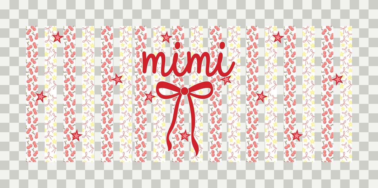 Can Glass Wrap Ribbon Bow On Striped Background stripe star transparency and detail preview thumbnail