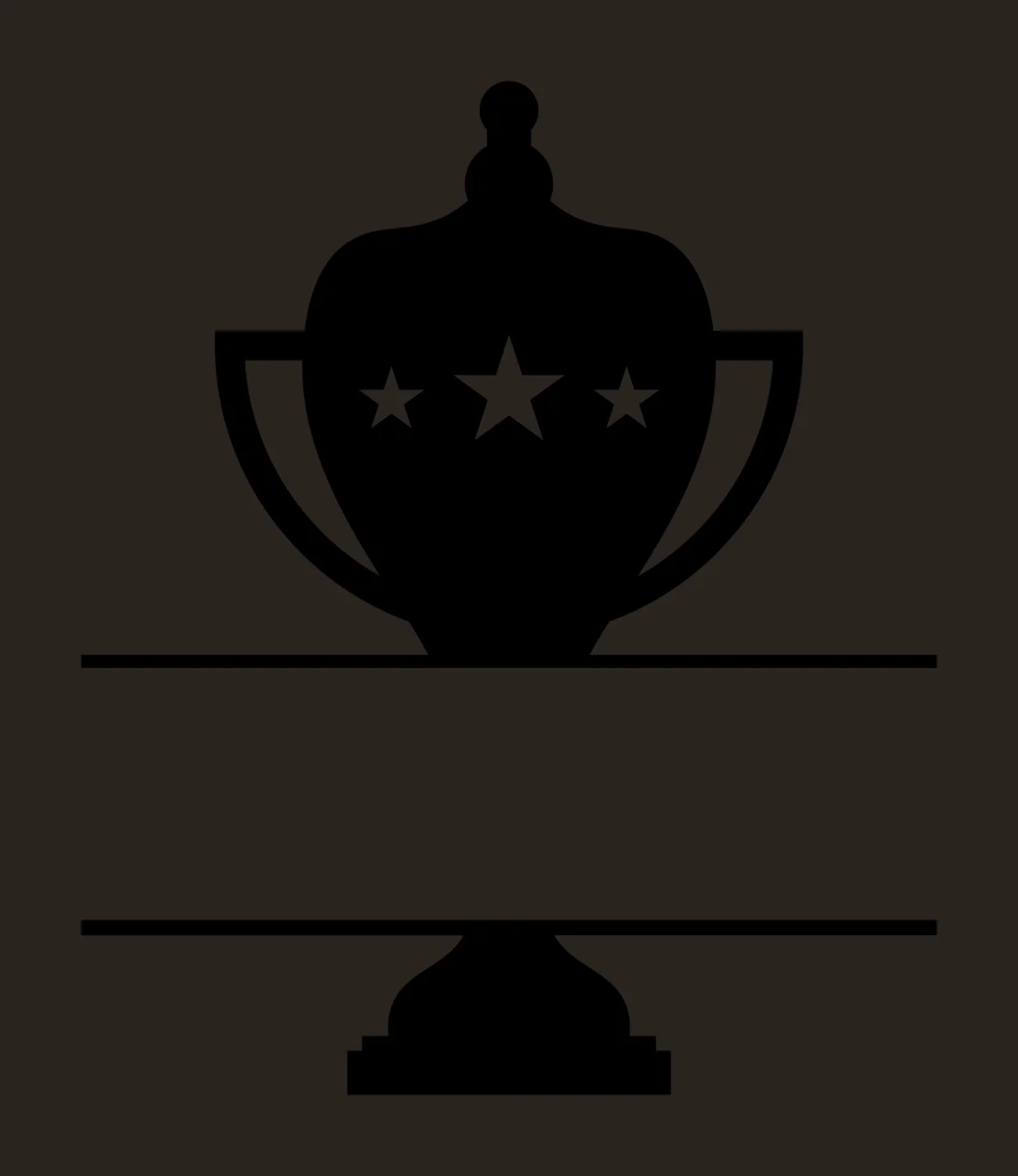 Can Glass Wrap Trophy With Stars And Lines contrast preview thumbnail
