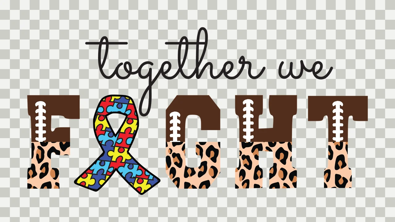 Awareness Text Design ribbon Supportive messaging graphic typography transparency and detail preview thumbnail