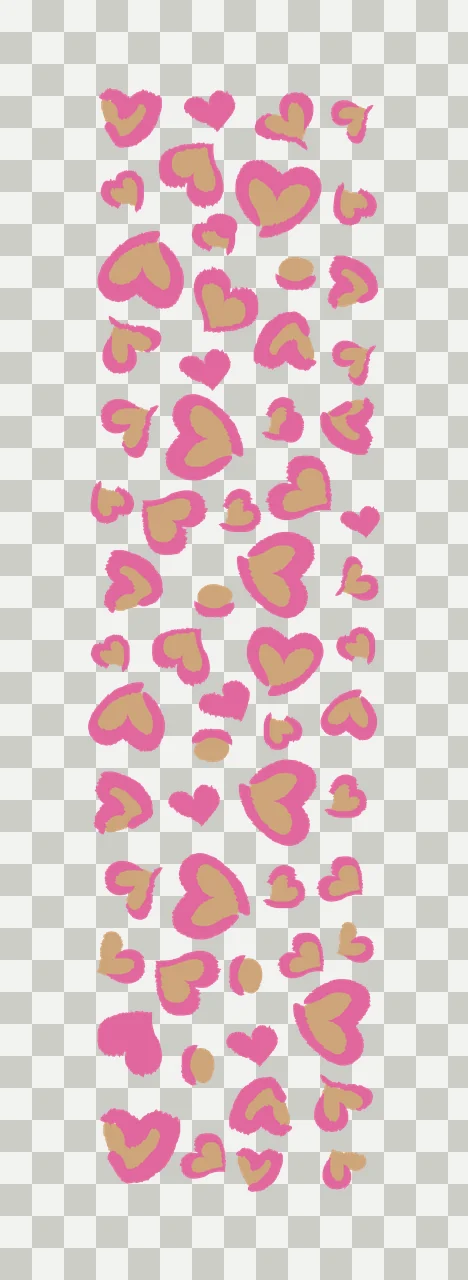 Heart Repeating Black Shapes Design hearts minimalist white transparency and detail preview thumbnail