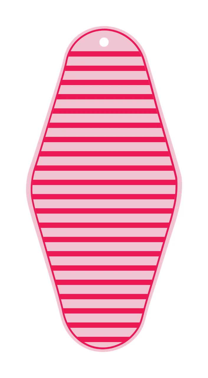 Classic Motel Keychain Diamond Shaped Luggage Tag hanging hole