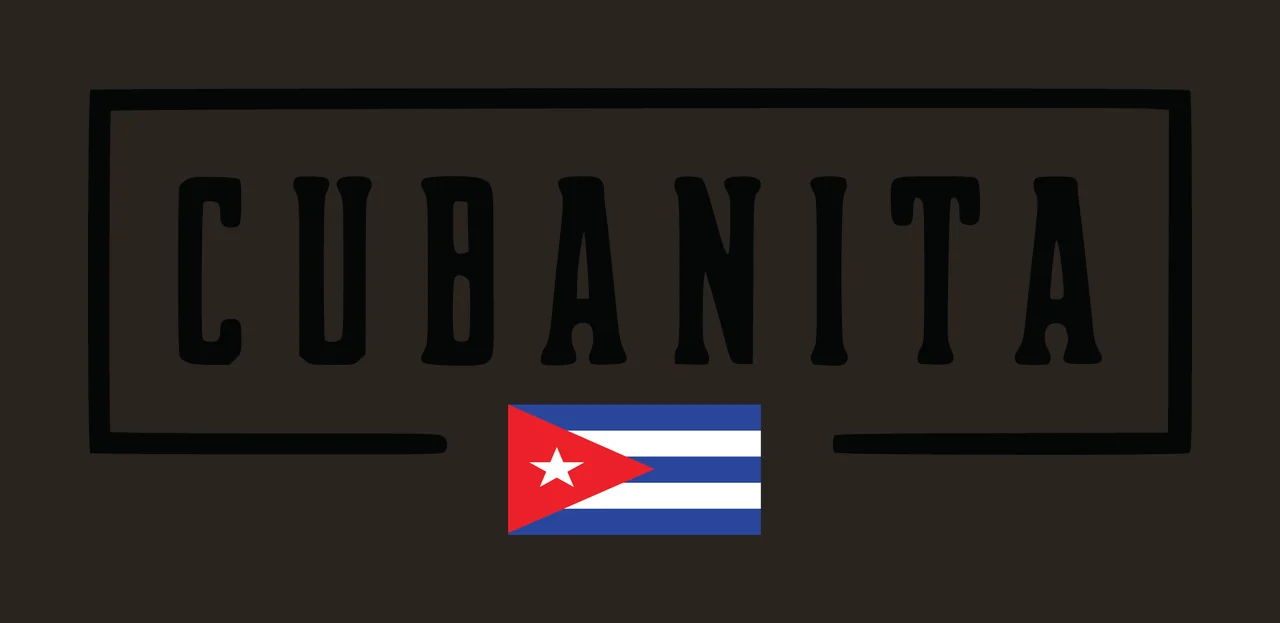 Cubanita Logo With Text And Rectangle Featuring Typography contrast preview thumbnail