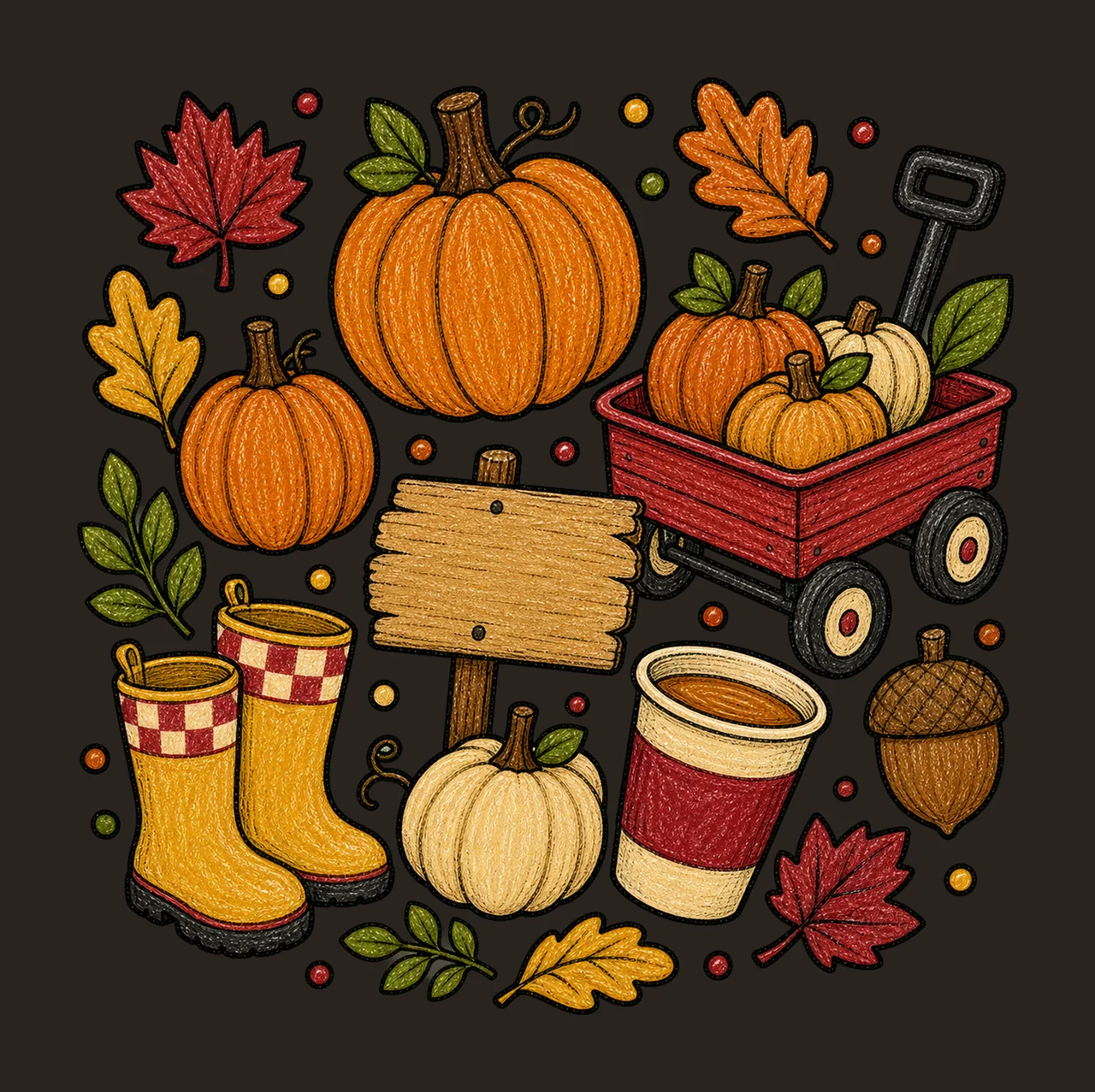 pumpkin patch 04 cozy crayon sublimation instant shirt contrast preview thumbnail