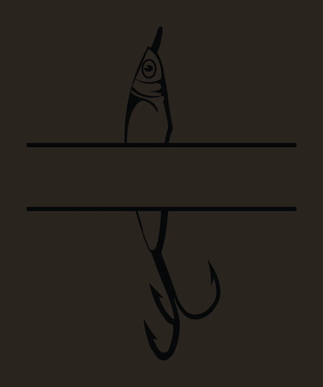 Fishing Hunting Monogram Character 03 fisherman angler Variation contrast preview thumbnail