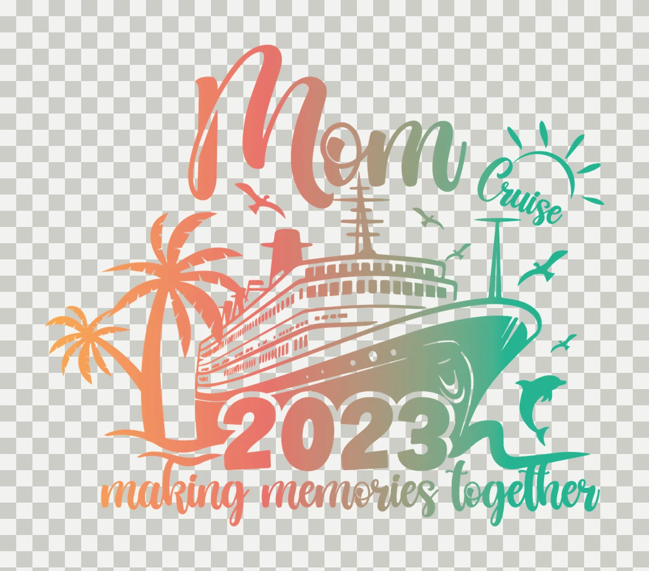Family Illustration matching together relatives reunion Variation transparency and detail preview thumbnail