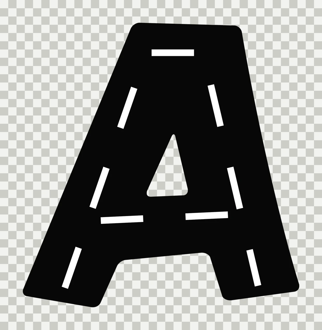 Can Glass Wrap A Letter Styled As Road transparency and detail preview thumbnail