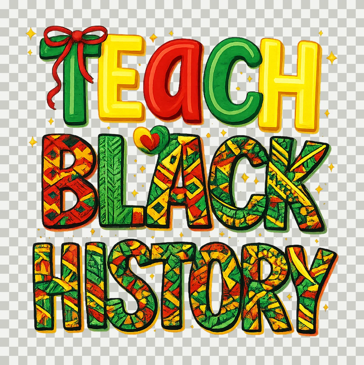 Teacher Black Teacher Black History Month Design Juneteenth transparency and detail preview thumbnail