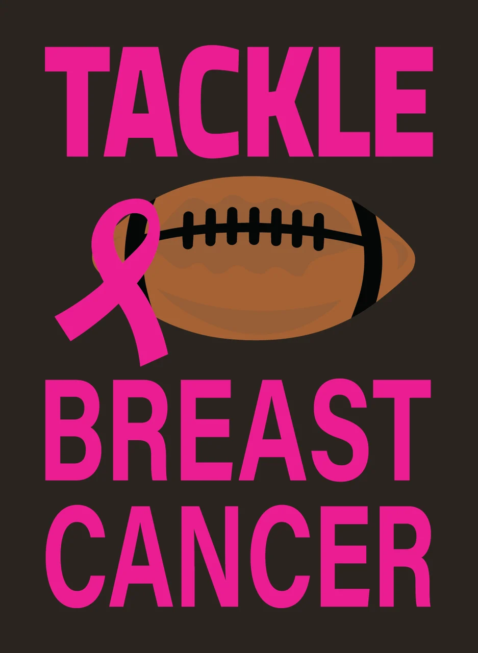 Can Glass Wrap Tackle Breast Cancer Football Ribbon contrast preview thumbnail