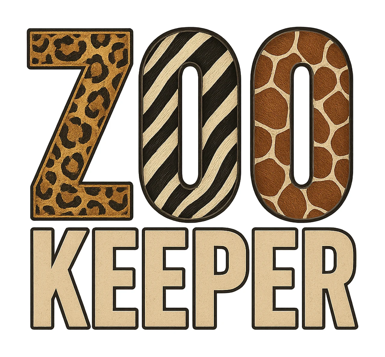 Zookeeper Animals Zoo Wildlife Lover Safari Savanna Design