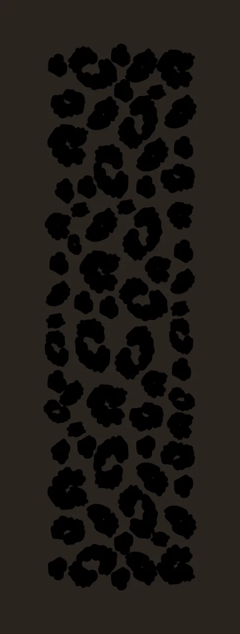 Silhouette Design of leopard print pattern with leopard spots, cheetah rosettes, animal print and black silhouettes in white contrast preview thumbnail