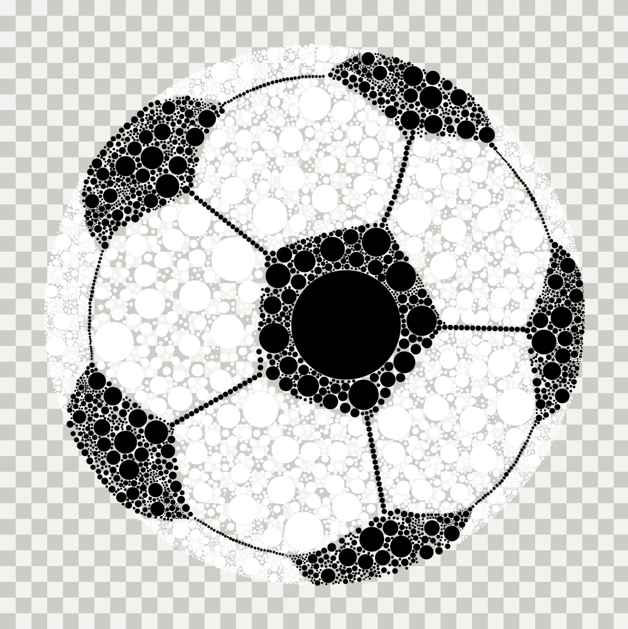 Dot Black And White Circular Geometric Pattern circle monochrome transparency and detail preview thumbnail