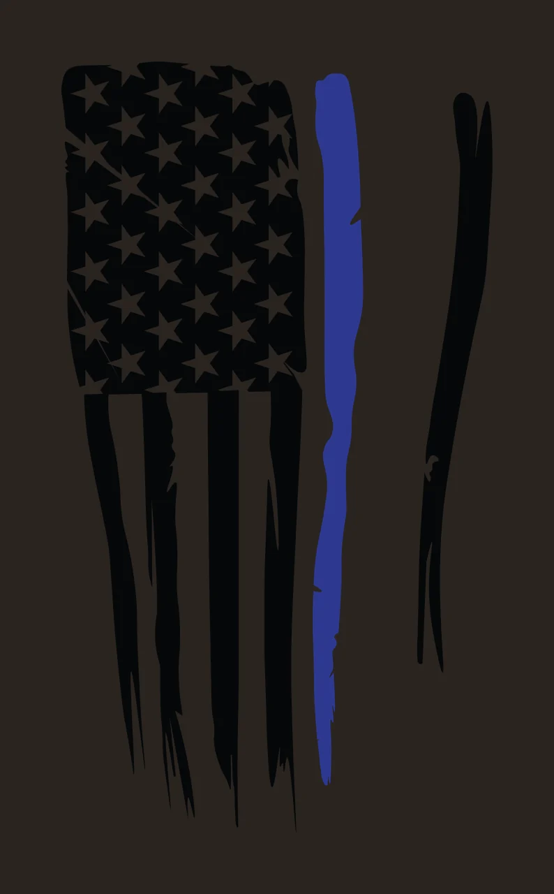 Flag Vertical Pattern With Stars And Long Torn stripes edges contrast preview thumbnail